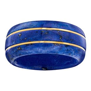 自营 ross-simonsRoss Simons 青金石戒指配 14 克拉黄金 蓝色 美
