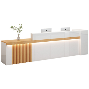 收银台吧台柜商用现代简约店铺服装店美容院咨询台公司前台接待台