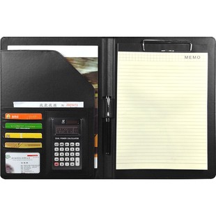 A4文件夹量房本谈单本夹子多功能资料夹皮质经理夹商务销售夹垫板合同夹签约本写字板夹多功能谈判夹顾问接待