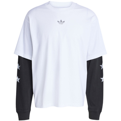 【自营】adidas阿迪达斯男三叶休闲双层设计上衣长袖T恤 KF1868