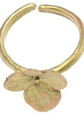 MichaelMichaud花朵戒指女复古