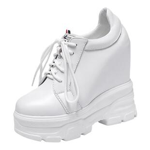 内增高14cm小白鞋老爹女鞋子2026新款ins潮超火百搭小码厚底松糕