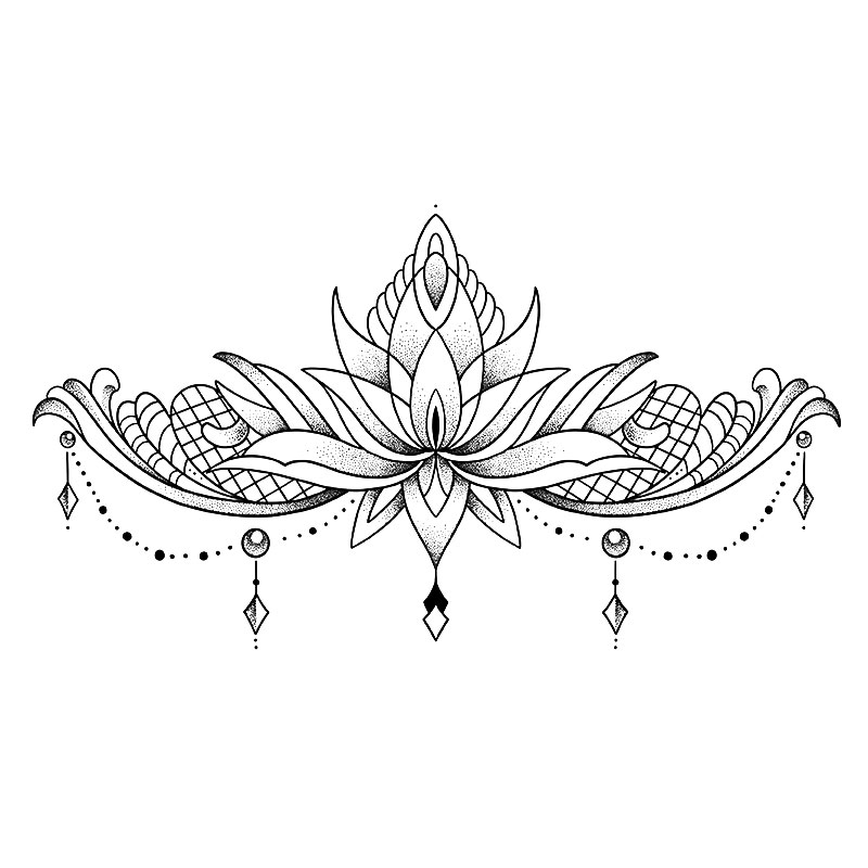 XMXP草本胸花蝴蝶纹身贴女防水持