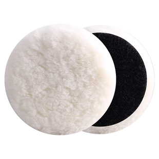 羊毛盘镜面抛光轮2寸3寸4寸5寸6寸7寸汽车打蜡自粘贴海绵球垫片棉