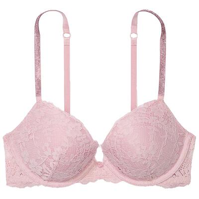 维密梦幻蕾丝闪亮肩带聚拢文胸