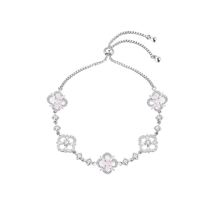 「闪耀四叶草」s999纯银手链女轻奢小众精致手饰生日礼物女友闺蜜