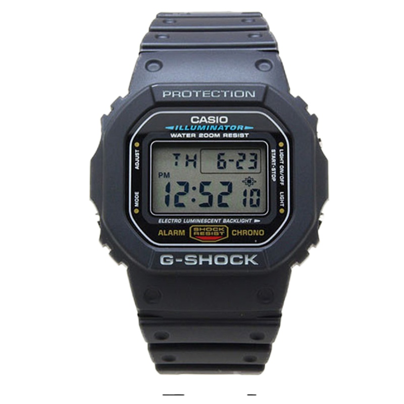 Casio卡西欧G-SHOCK防水手表男女 DW-5600E DW-5600E-1V 经典方块