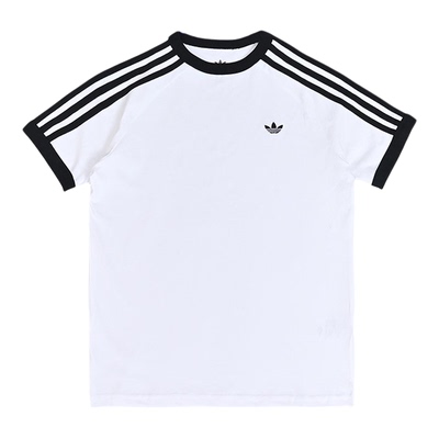 adidas三叶草童装纯棉透气T恤