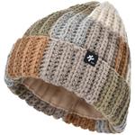 卡蒙儿童毛线帽秋冬拼色手工编织护耳针织帽加绒加厚翻边百搭冷帽