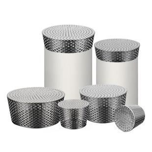 304不锈钢侧排过滤网下水管道防鼠网排水口防堵网罩内插墙角地漏