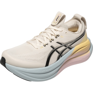 ASICS亚瑟士新款GEL-NIMBUS 28反光夜跑款女子缓震回弹透气跑步鞋