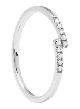 女纯银镶钻轻奢百搭时尚简约尾戒