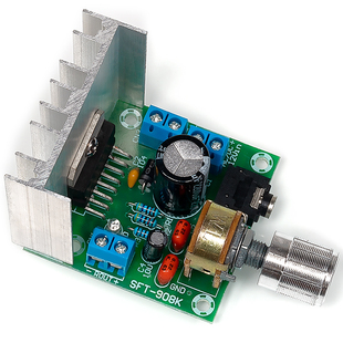 TDA7297大功率功放板12V交直流成品双声道功放模块音箱主板改装