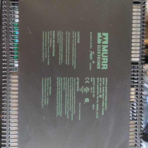 【询价】MURR电源MCS20-3*400-500/24五台成色好装适用
