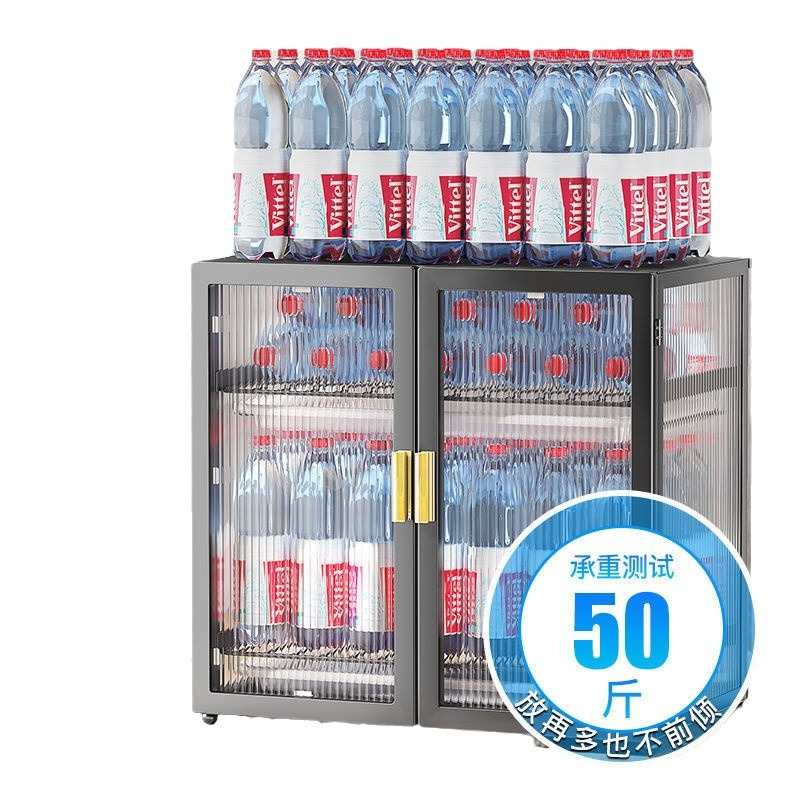 沥水碗架碗筷收纳盒厨房置物架大容量家用带门放餐具碗碟柜箱杯架