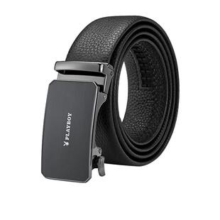 花花公子皮带新款男款纯头层牛皮男士腰带自动扣时尚百搭外穿裤带