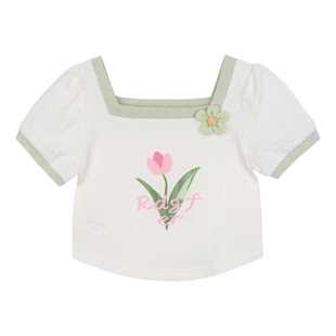 陈大猪小O宝 宝宝森系连衣裙女洋气2024夏季新婴儿背心蕾丝半身裙