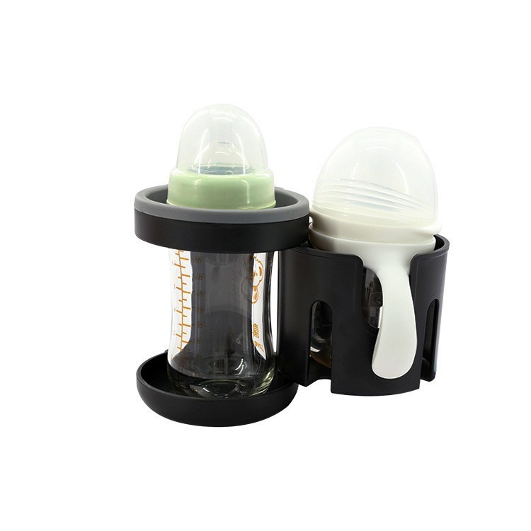 婴儿推车杯架遛娃通用槽奶杯双奶瓶多功能架神器架杯婴儿车置物架