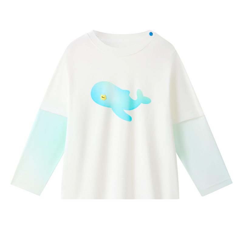 Babycare宝宝防晒衣儿童夏季防晒T恤男孩两穿防晒短袖女孩上衣