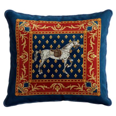 瑞马迎财客厅沙发抱枕红色马年