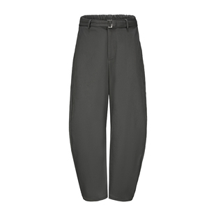 SHALL NOT UNTRUE弯刀西装裤女高级感复古垂感休闲阔腿宽松香蕉裤