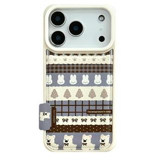 由里公园ins秋冬可爱费尔岛拼接米菲兔小狗17适用17pro苹果17ProMax手机壳iPhone16全包14新款16Promax保护套