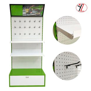 吊顶浴霸展示架定制带灯箱展架电钻工具架可加层板带挂钩货架订做