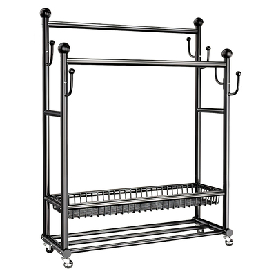 日本压不弯の双杆落地挂衣架