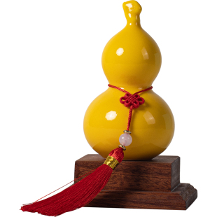 创意陶瓷福禄招财葫芦摆件家居客厅桌面装饰品办公室乔迁新居礼物