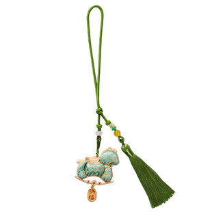 马年新年春节元宵非遗宋锦马上有钱挂件手工diy材料装饰沙龙团建