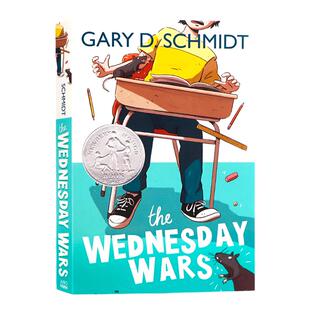 星期三的战争 The Wednesday Wars 英文原版 纽伯瑞文学奖 中小学英语读物 青少年故事小说书籍 幽默与成长课外阅读 平装进口正版