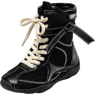 斯纳菲女童运动鞋2025冬季新款儿童高帮加绒拳击靴小女孩短靴子