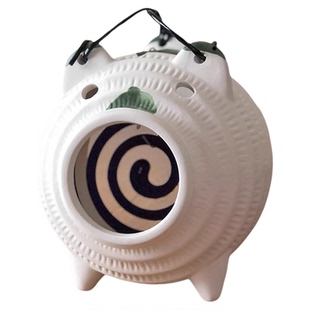 [现货]日本陶瓷蚊香炉庭院露营家用檀香线香插香道摆件