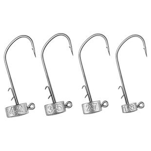 ABU LURER内德铅头钩加强黑坑鲈鱼 大钩门铅合金压铸内德钩