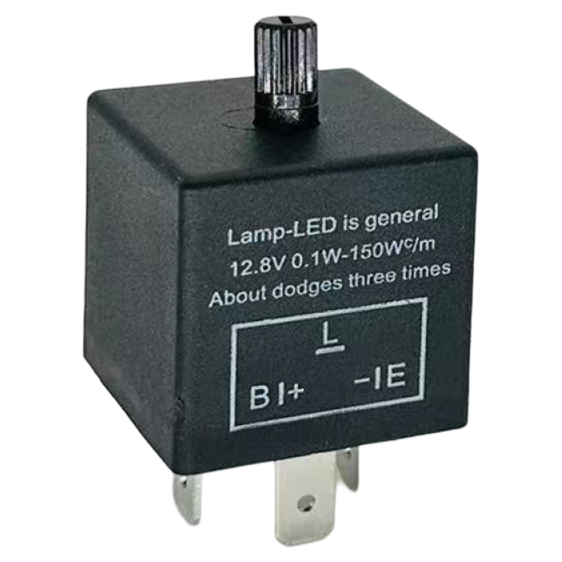 汽车闪光器马蹄声12v2脚控制LED灯泡频闪大货车24vv3脚摩托车嘀哒