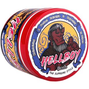 HELLBOY地狱男爵发油哑光蓬松发泥强力定型保湿油头膏背头发蜡