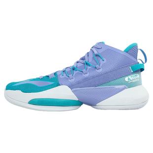 LINING李宁 空袭8 V2 男子 中帮透气缓震实战篮球鞋 ABPS001-4-5