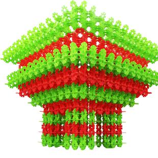 儿童早教加厚大号雪花片拼插积木幼儿园宝宝桌面玩具3-6岁益智力