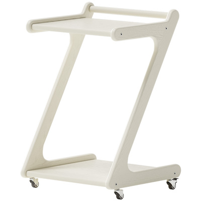 实木带轮小推车沙发移动边几