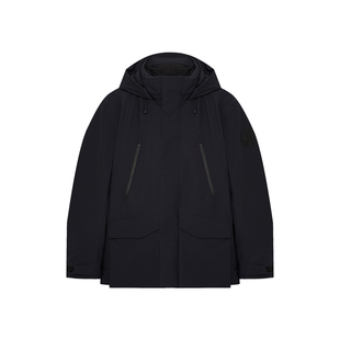 【翟子路同款】KENT&CURWEN/肯迪文秋冬连帽拉链白鹅绒羽绒服外套