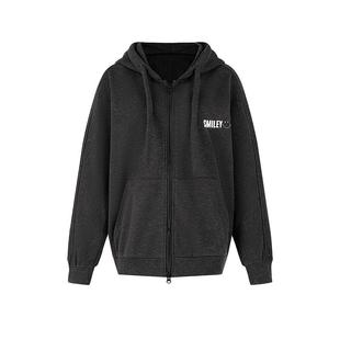 SMILEY/微笑宝贝女宽松百搭卫衣外套街头风运动开衫女潮美式外套