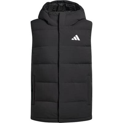 滔搏adidas阿迪达斯男子保暖运动休闲鸭绒连帽羽绒马甲KH3995