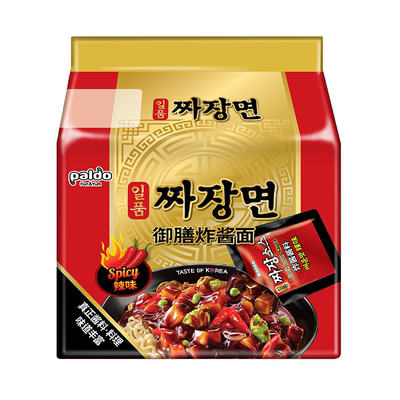 韩国进口八道paldo御膳极地辣炸酱面杂酱面韩式泡面方便速食