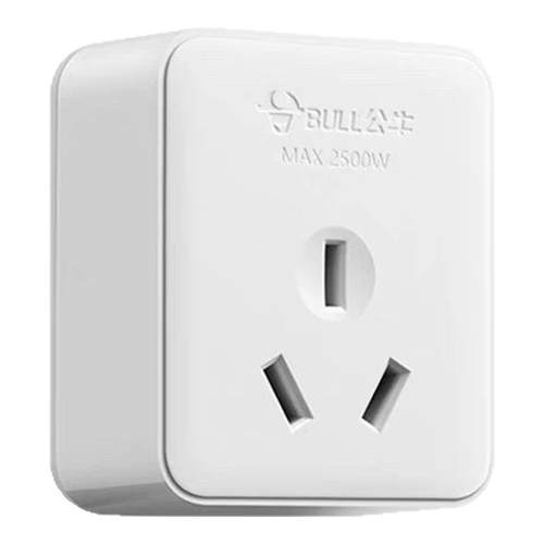 正品公牛3孔10A明装插座GN-Z2三插座出租房配电箱工地箱适用2500W