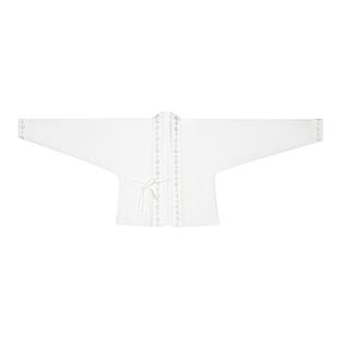 织造司原创[配马面裙的上衣]对襟飞机袖衬衫打底衫汉服女山河映画