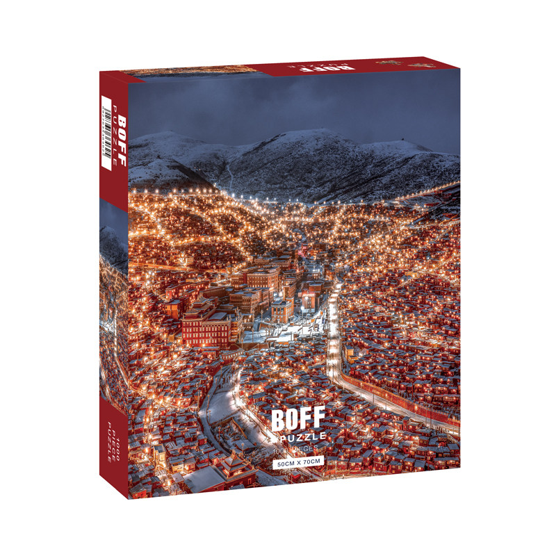 BOFF色达夜景1000片摄影风景拼图