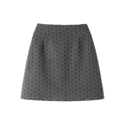 短裙A字裙辣妹波点高腰显瘦半裙