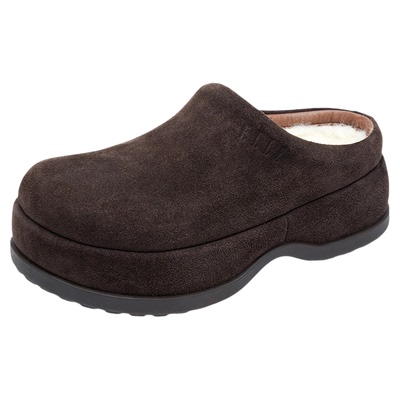 ELLE厚底加绒勃肯鞋女鞋