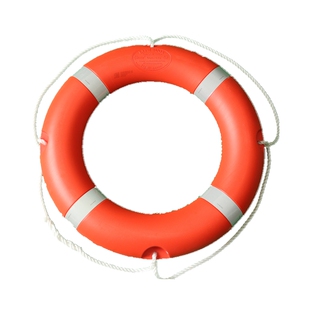 救生圈 船用成人塑料浮力圈 国标款带绳游泳圈 海事CCS船检救身圈