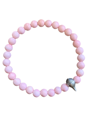 原矿海洋宝石七宝粉贝珍珠贝手链